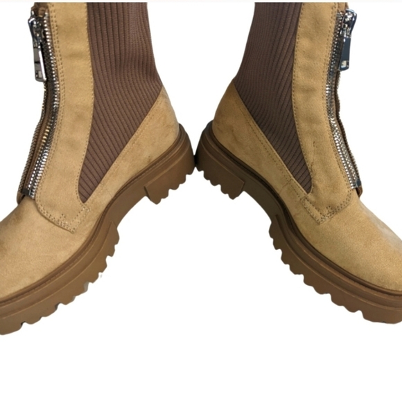 Steven by Steven Madden Aliyah Sock Combat Boots, Size 6.5 - Picture 2 of 6